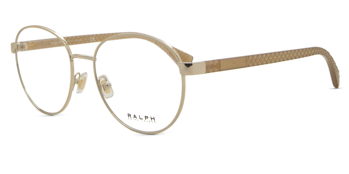Ralph by Ralph Lauren RA6050 9116 Oval Shiny Pale Gold Eyeglasses