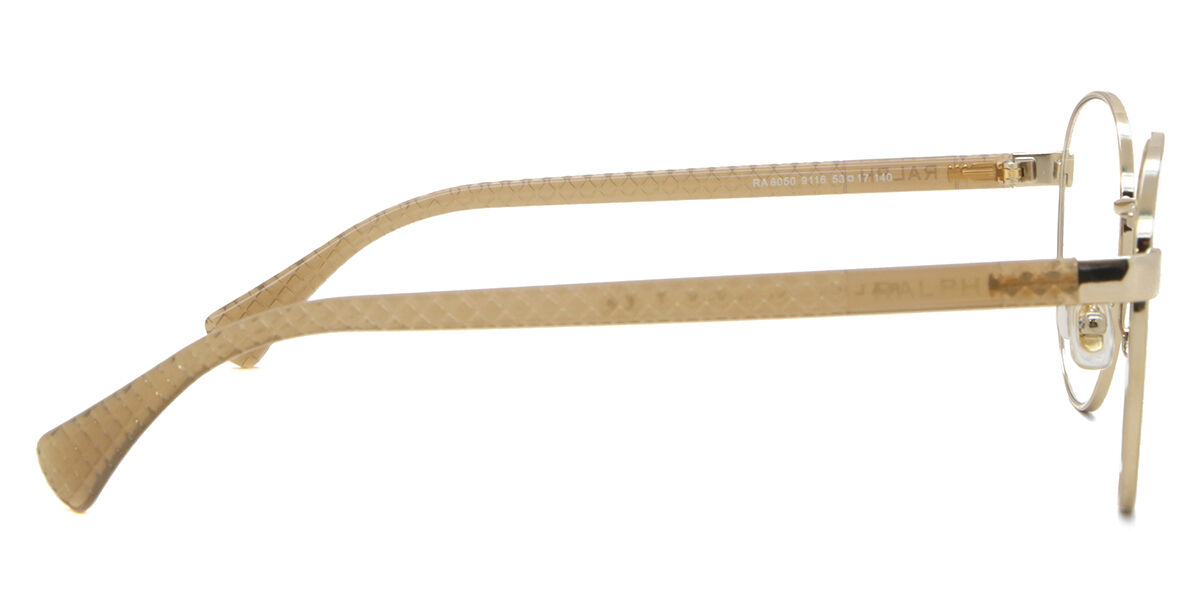Ralph by Ralph Lauren RA6050 9116 Oval Shiny Pale Gold Eyeglasses