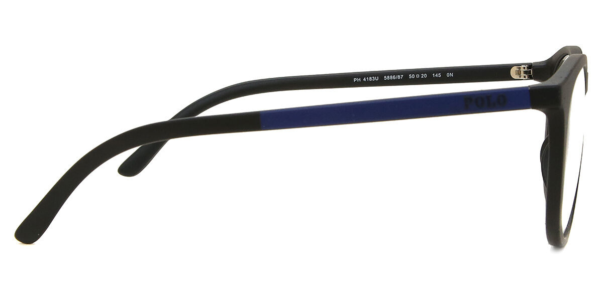 Polo Ralph Lauren PH4183U with Clip-On 588687 Oval Matte Black
