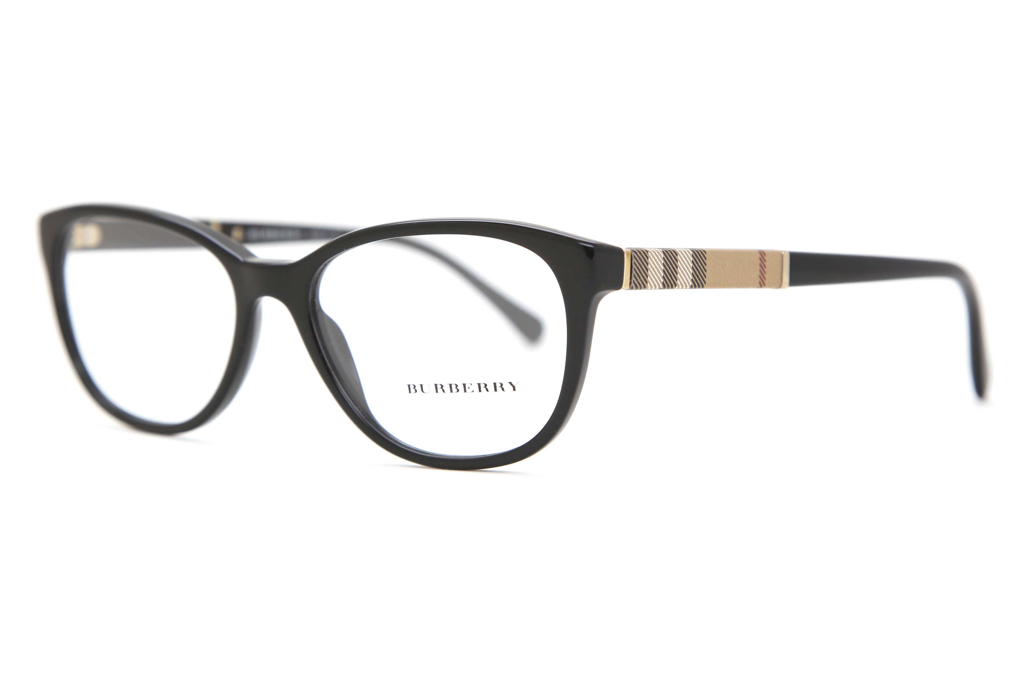 Burberry BE2172 3001 Cat Eye Black Eyeglasses | SmartBuyGlasses Canada