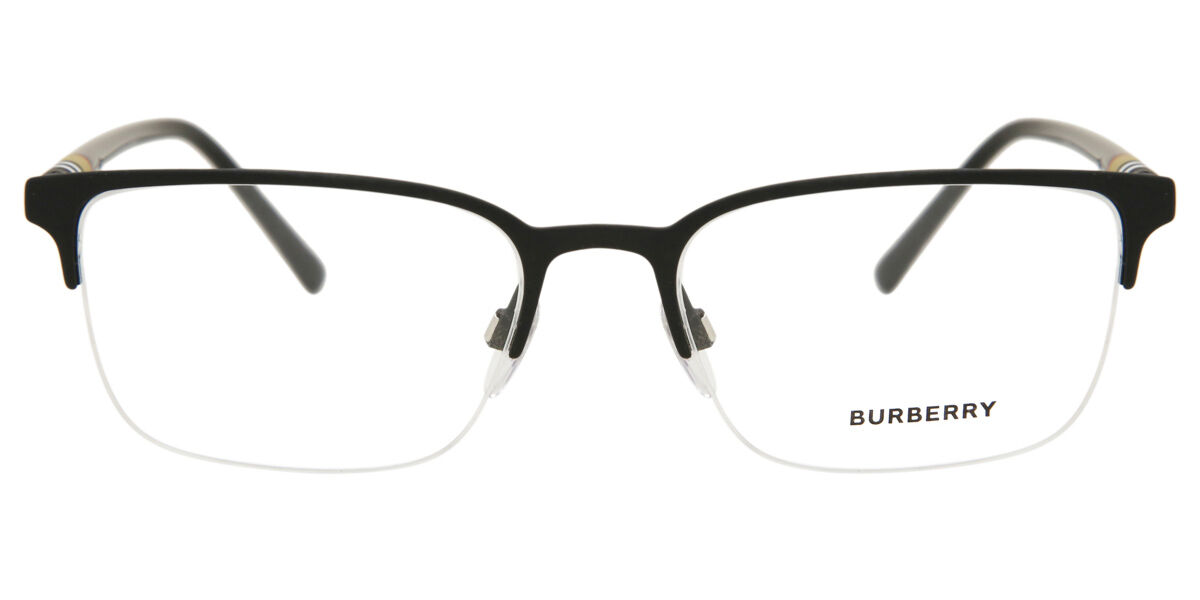 Burberry BE1323 1213 Browline Black Rubber Eyeglasses