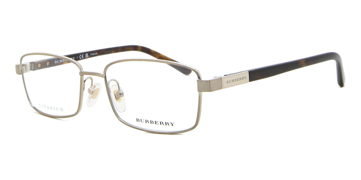 Burberry BE1287TD Asian Fit 1002 Square Brushed Burberry Gold