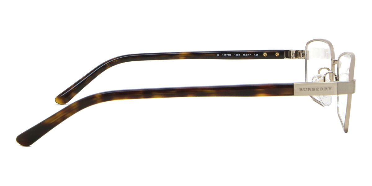 Burberry BE1287TD Asian Fit 1002 Square Brushed Burberry Gold