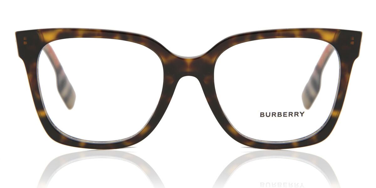 Burberry BE2347 EVELYN 3943 Square Dark Havana Eyeglasses
