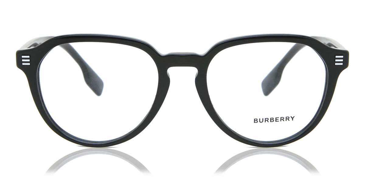 Burberry BE2368 3001 Geometric Shiny Black Eyeglasses