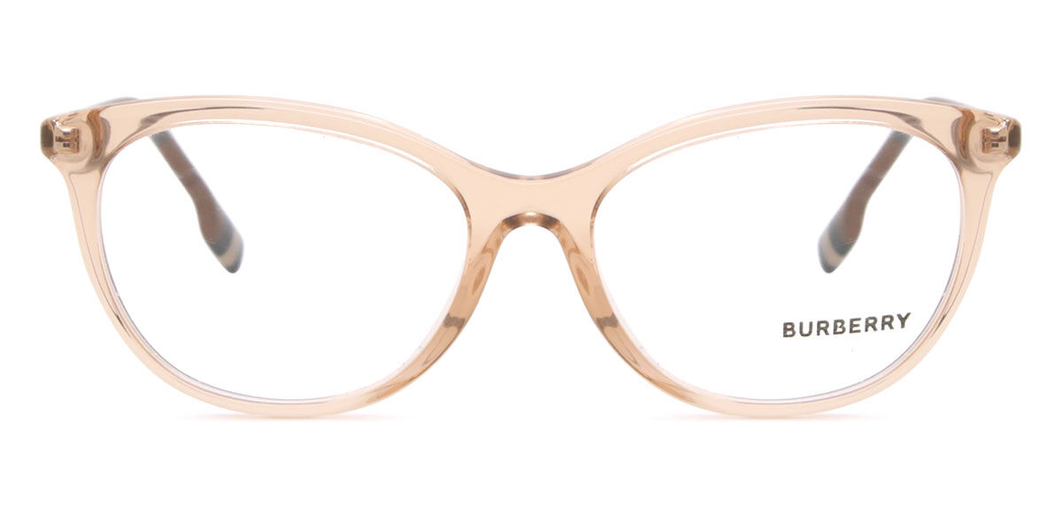 Burberry BE2389 4088 Oval Transparent Peach Eyeglasses