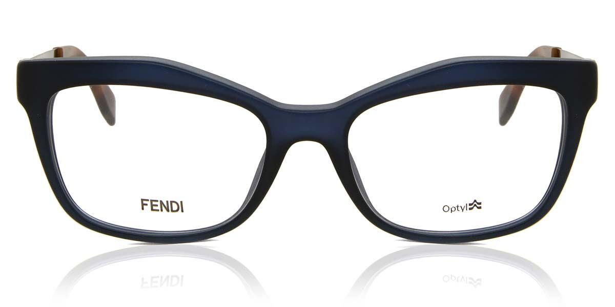 Fendi FE 50109F Asian Fit 030 Oval Shiny Endura Gold Eyeglasses