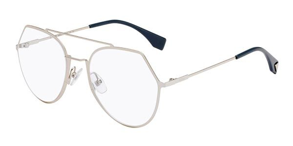 Fendi FE 50109F Asian Fit 030 Oval Shiny Endura Gold Eyeglasses