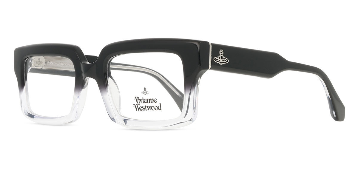 Vivienne Westwood VW1063 002 Rectangle Faded Black Clear