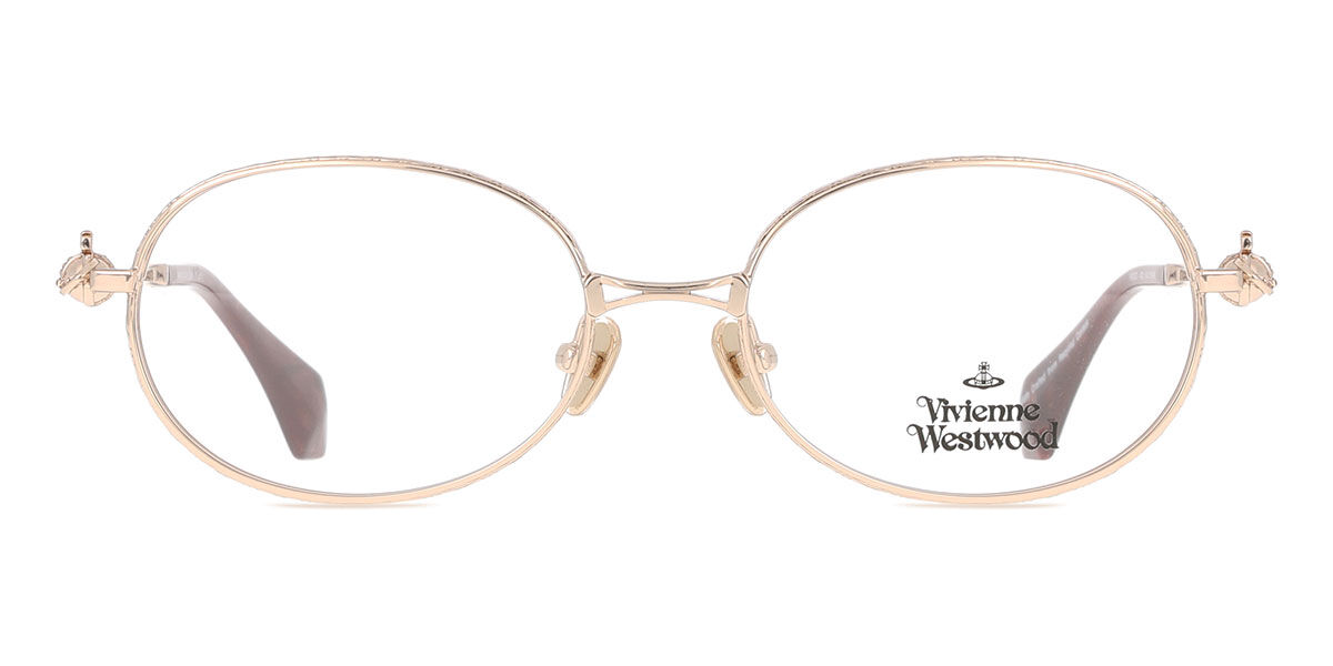 Vivienne Westwood VW3020 800 Oval Shiny Silver Eyeglasses