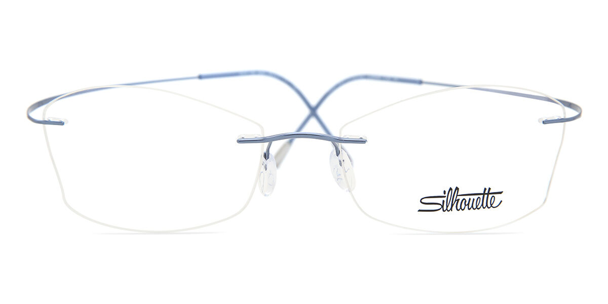 Silhouette 5515/CX 4640 Rectangle Blue Eyeglasses