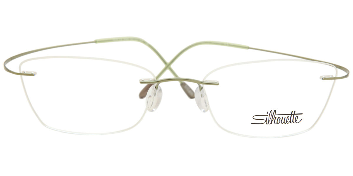 Silhouette 5515/CX 5540 Rectangle Green Eyeglasses
