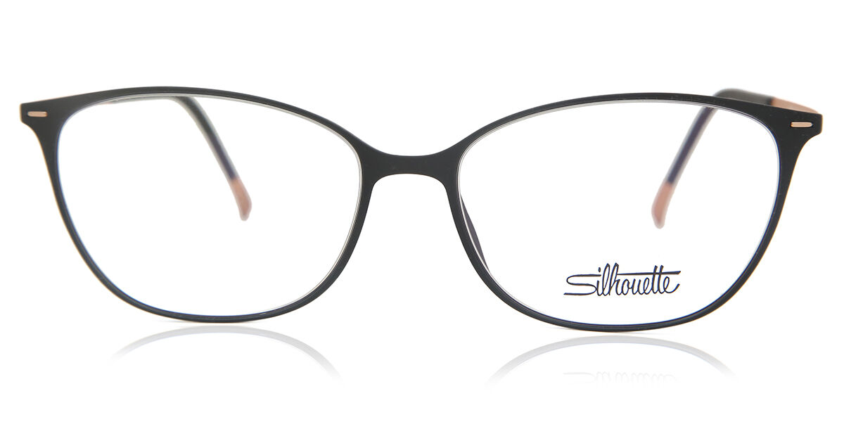 Silhouette 1590/75 9030 Cat Eye Black Eyeglasses | SmartBuyGlasses