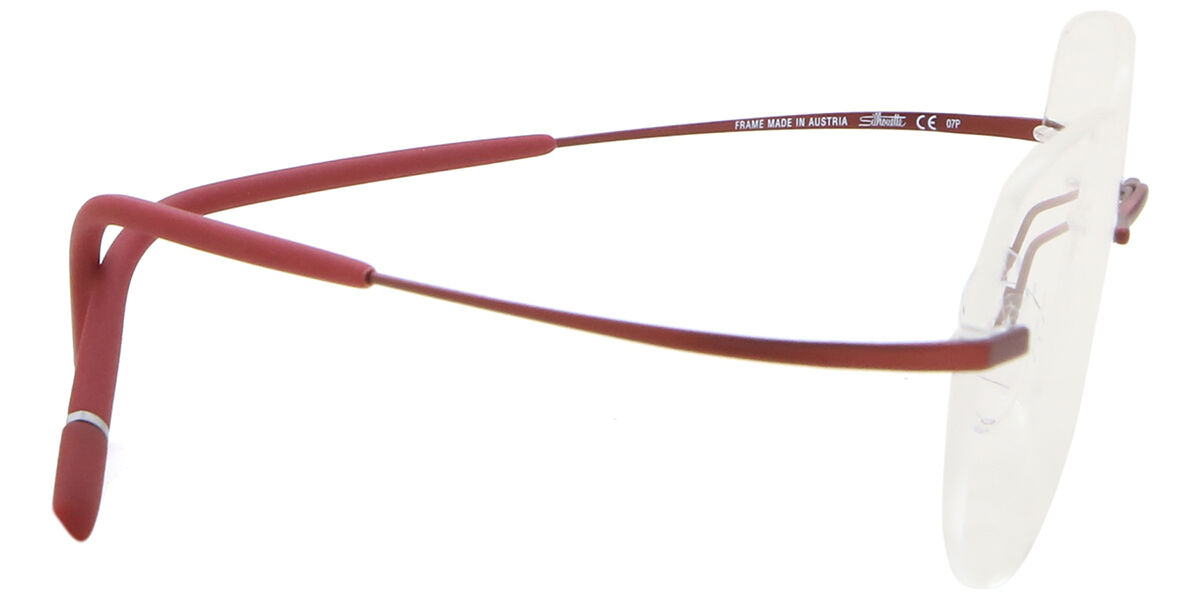 Silhouette 5541/LB 3040 Square Red Eyeglasses | SmartBuyGlasses Canada
