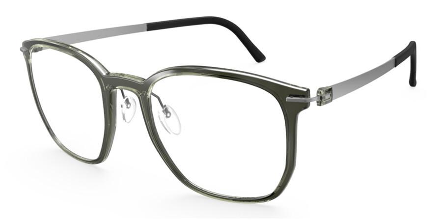 Infinity Pines View Silhouette Infinity View 2952/75 5510 Square Pine Green Eyeglasses ...