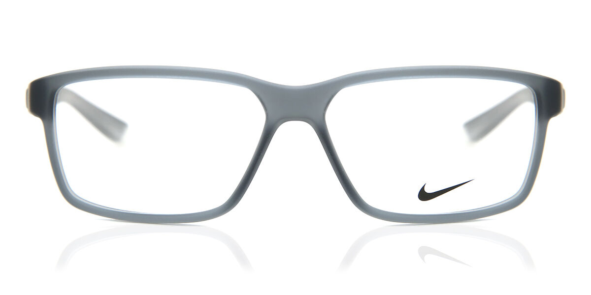 Nike 7092 068 Square Transparent Grey Eyeglasses | SmartBuyGlasses
