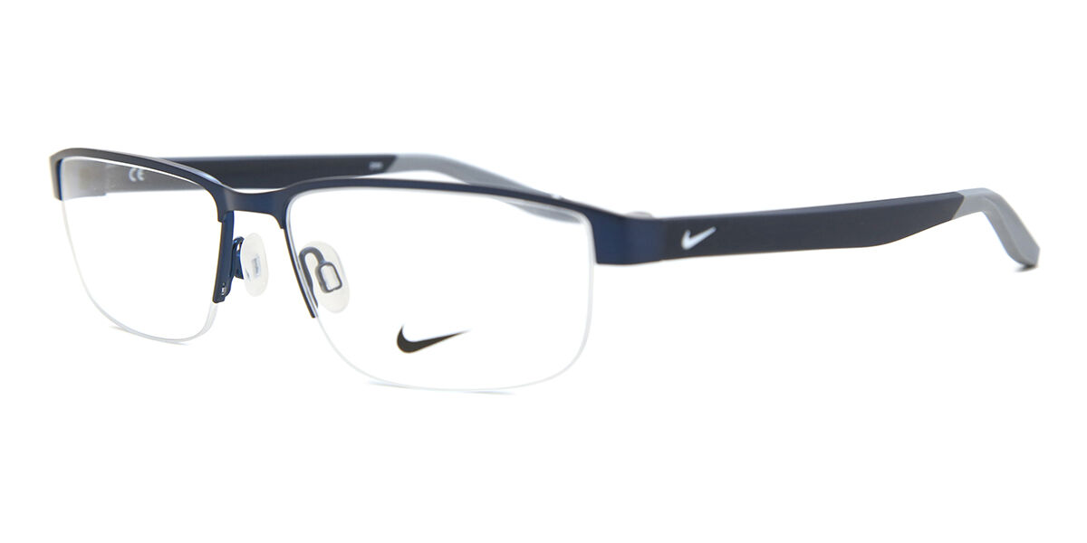 Nike 8138 N 405 Rectangle Satin Navy Blue Eyeglasses