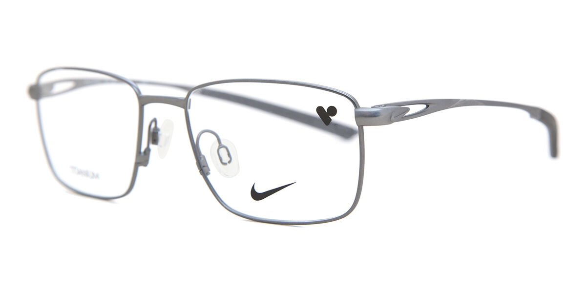 Nike 6046 070 Square Silver Eyeglasses | SmartBuyGlasses Canada