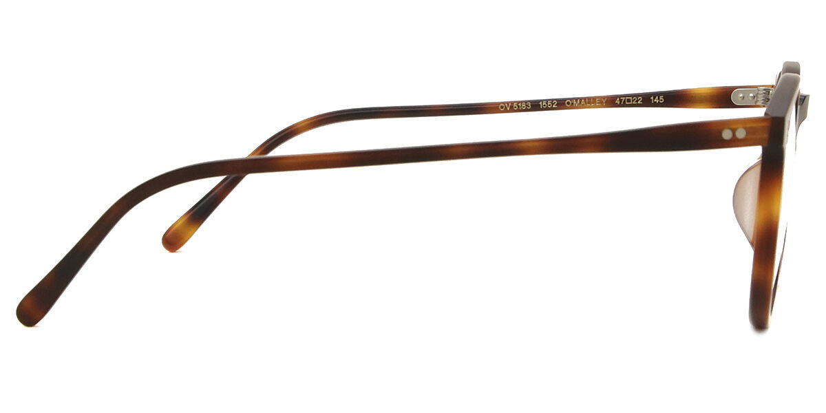 Oliver Peoples OV5183 O'Malley 1552 Oval Semi-Matte Dark Mahogany