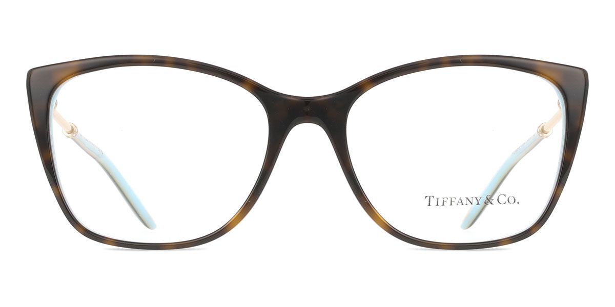 Tiffany & Co. TF2160B 8255 Cat Eye Transparent Brown Eyeglasses