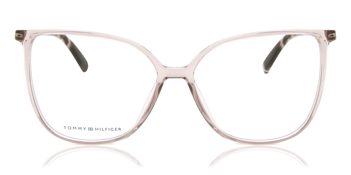 Tommy Hilfiger TH 2099 1EZ Square Transparent Nude Pink Eyeglasses
