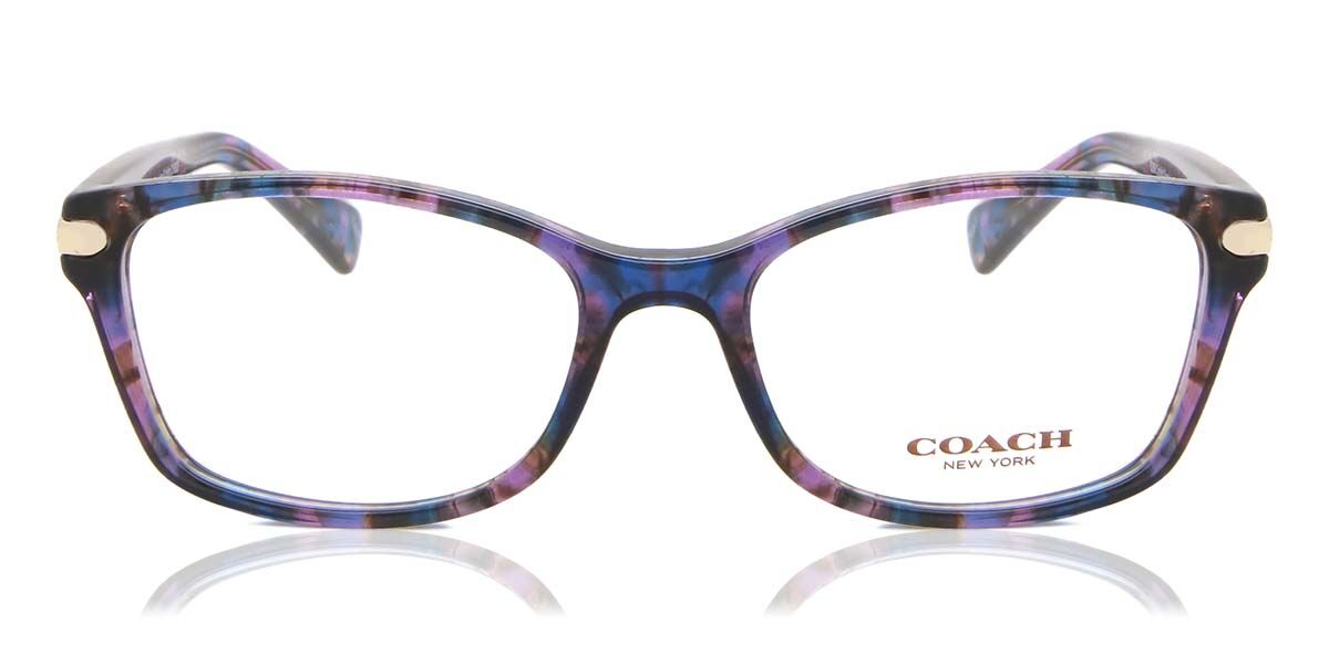 Coach HC6065 5288 Rectangle Purple Tortoise Eyeglasses