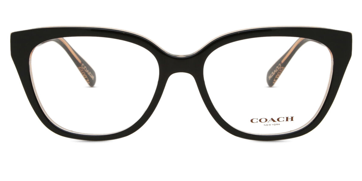 Coach HC6226U 5781 Square Black on Transparent Powder Brown