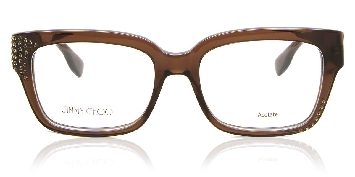 Jimmy Choo 135 J8E Square Transparent Grey Eyeglasses