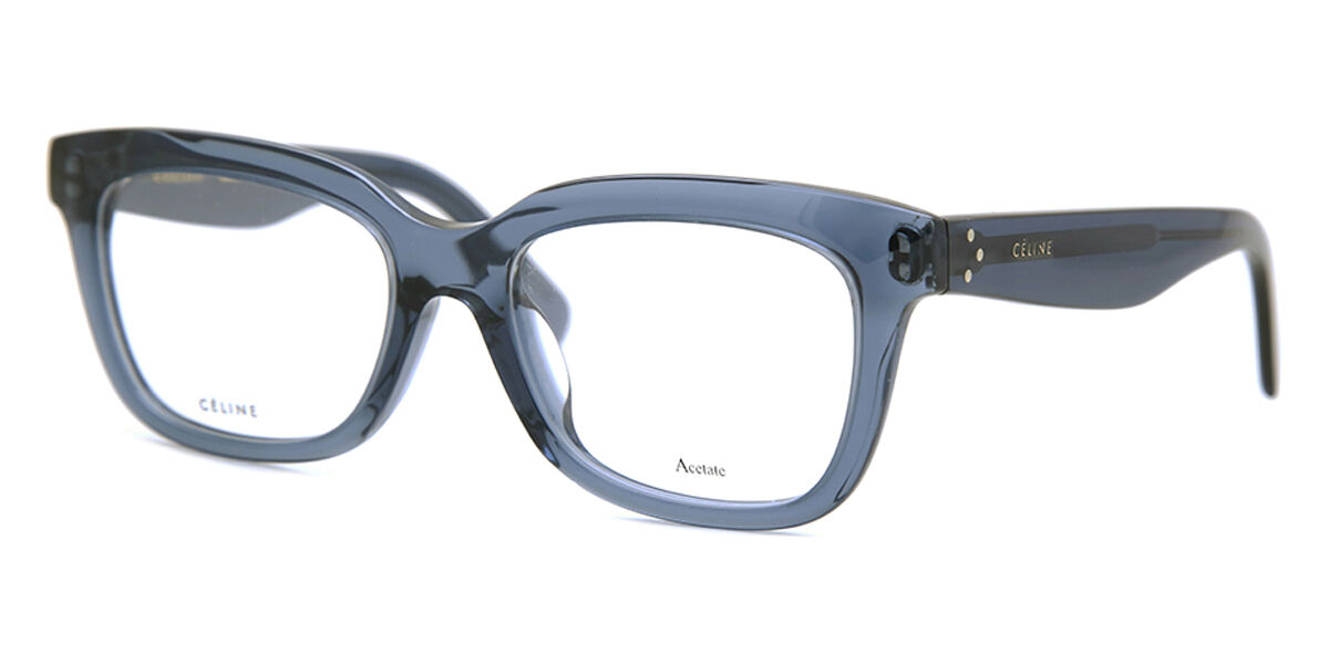 Celine CL41390/F Clara Asian Fit BMP Rectangle Transparent Blue