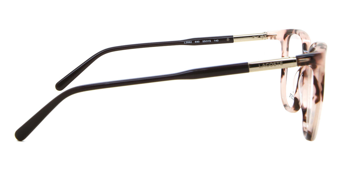 Lacoste L2892 690 Square Pink Havana Eyeglasses | SmartBuyGlasses