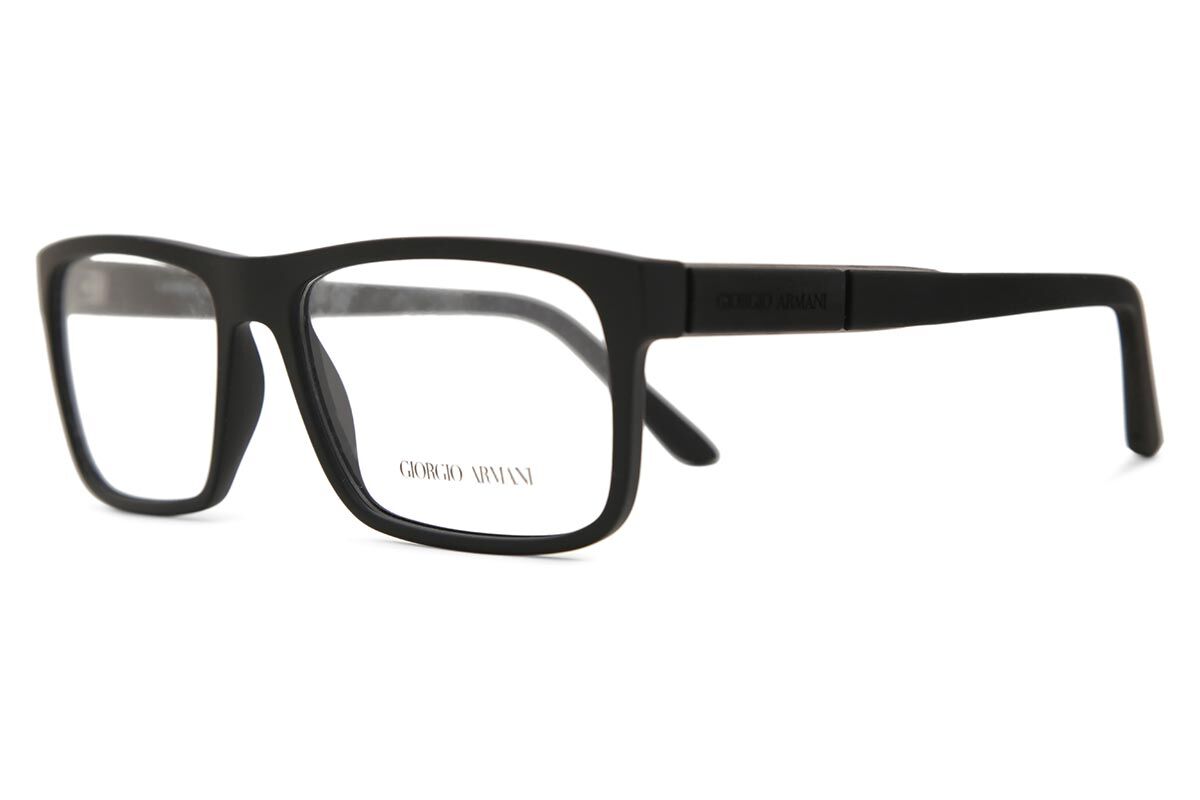 Giorgio Armani AR7042 5063 Rectangle Black Rubber Eyeglasses