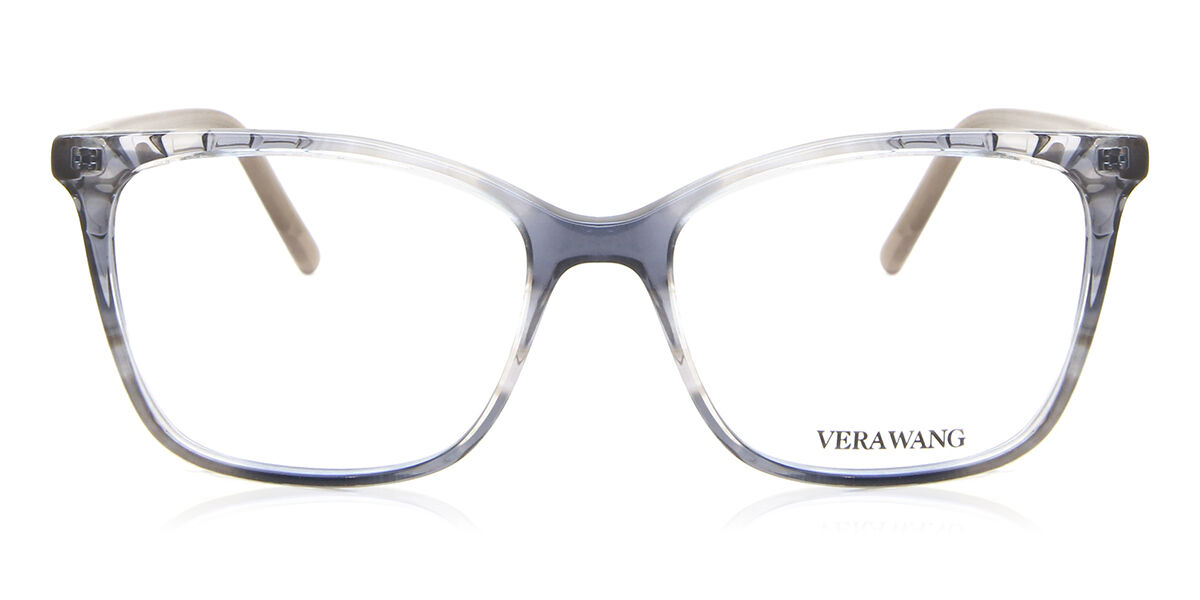 Vera Wang V582 Iris Haze Square Transparent Purple Eyeglasses