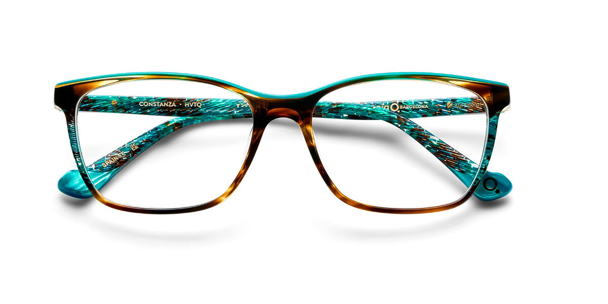 Etnia Barcelona Constanza HVTQ Rectangle Brown Tortoise Turquoise