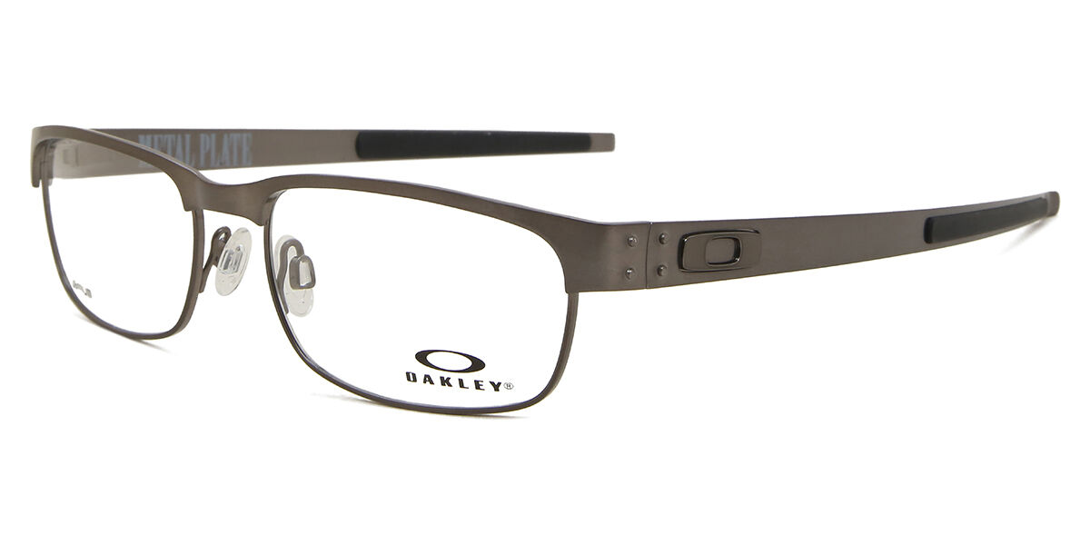 Oakley OX5038 METAL PLATE 503806 Rectangle Brushed Chrome Grey