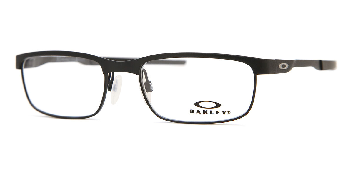 小物 OAKLEY STRAIGHT 02-325J Oakley OX3222 STEEL PLATE 322201 Rectangle Powder Coal Black