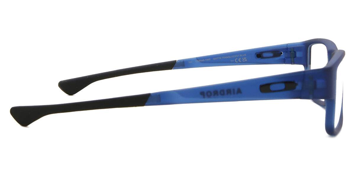 Oakley OX8046 AIRDROP 804618 Rectangle Matte Translucent Blue