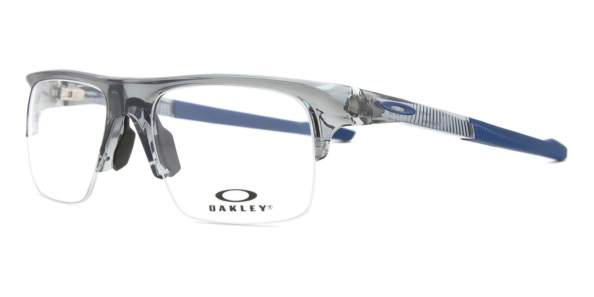 Oakley OX8061 PLAZLINK 806103 Rectangle Transparent Shadow Grey