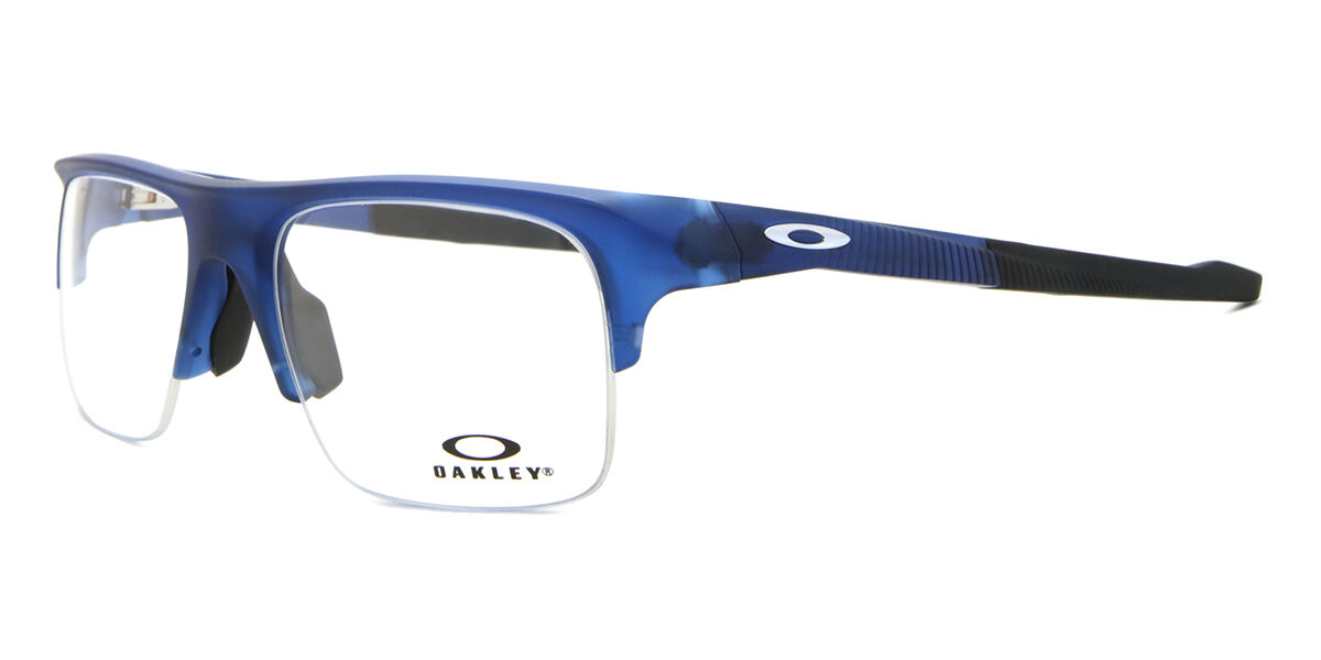 Oakley OX8061 PLAZLINK 806104 Rectangle Matte Translucent Blue