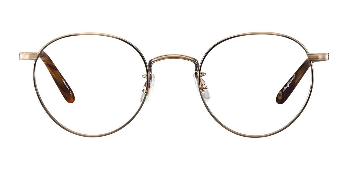 Garrett Leight WILSON M AG-PIW Oval Antique Pinewood Gold