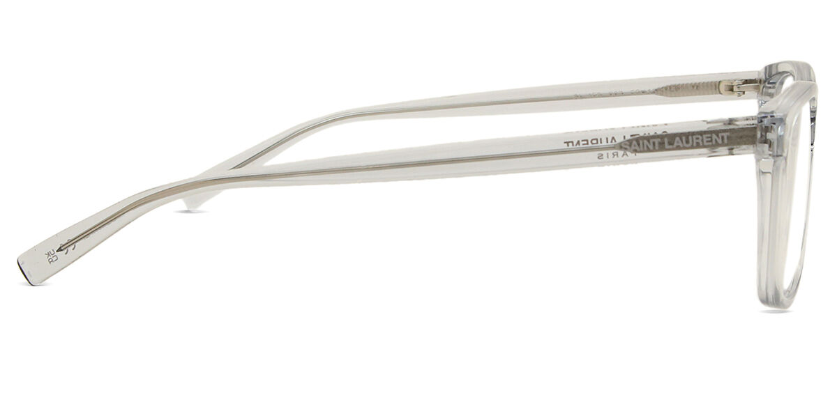 Saint Laurent SL 458 007 Square Shiny Transparent Light Grey