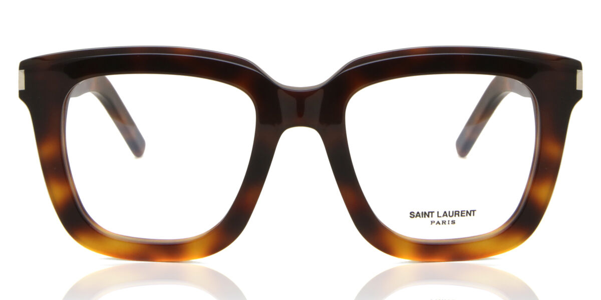 Saint Laurent SL 465 OPT 002 Square Shiny Tortoise Eyeglasses