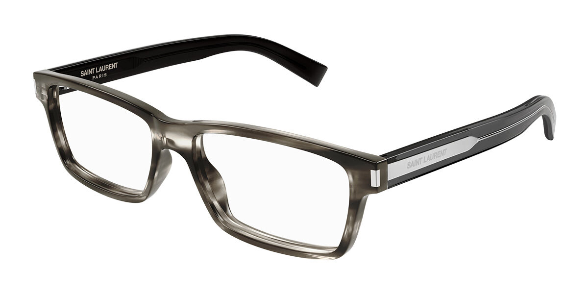 Saint Laurent SL 622 005 Rectangle Grey Tortoise Eyeglasses