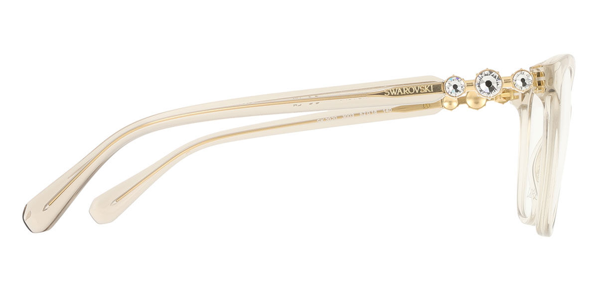 Swarovski SK2020 3003 Transparent Beige Brown Eyeglasses