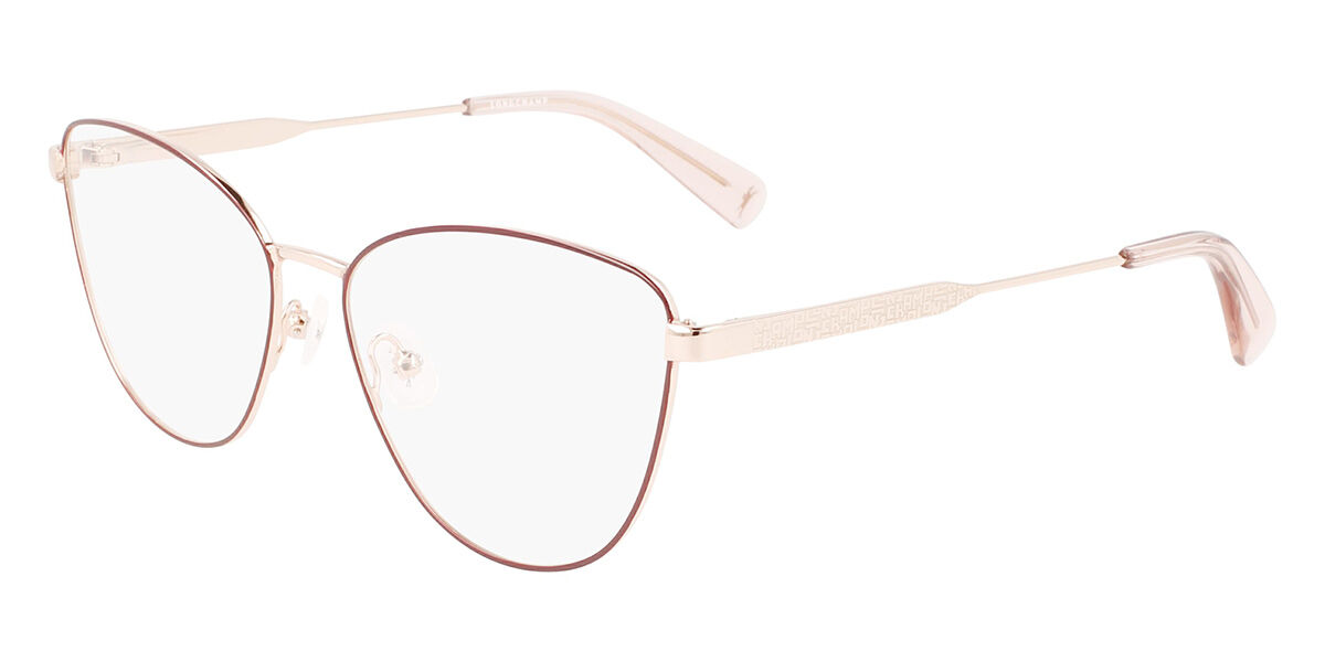 Longchamp LO2149 772 Cat Eye Rose Gold Red Eyeglasses | SmartBuyGlasses ...