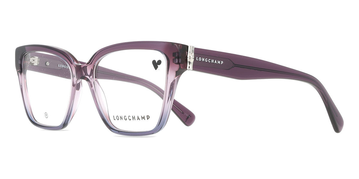 Longchamp LO2733 500 Square Transparent Gradient Purple Eyeglasses