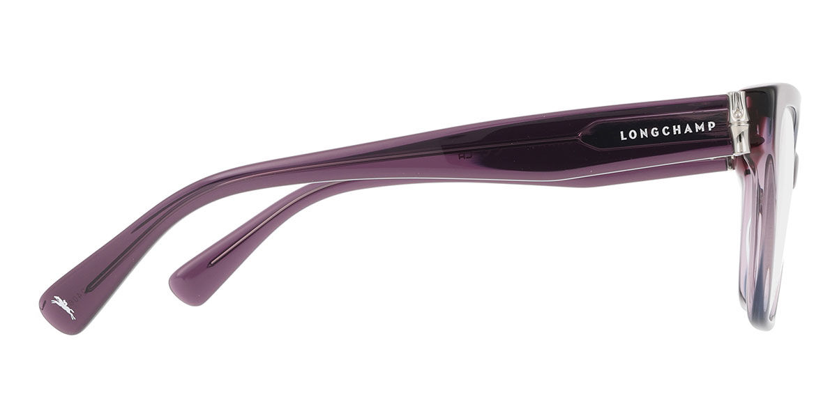 Longchamp LO2733 500 Square Transparent Gradient Purple Eyeglasses
