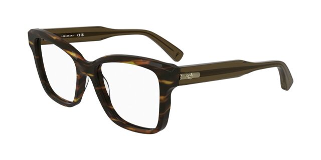Longchamp LO2770 N 211 Rectangle Striped Brown Eyeglasses  display picture 1