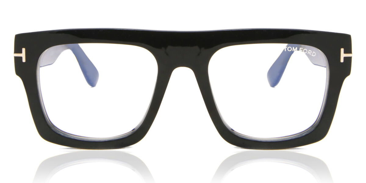 Tom Ford FT5634-B 001 Blue-Light Block Square Shiny Black