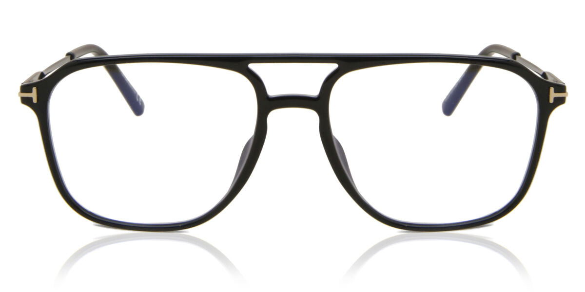 ◆トビー（感謝）/6 Tom Ford FT5665-B 001 Blue-Light Block Pilot Shiny Black
