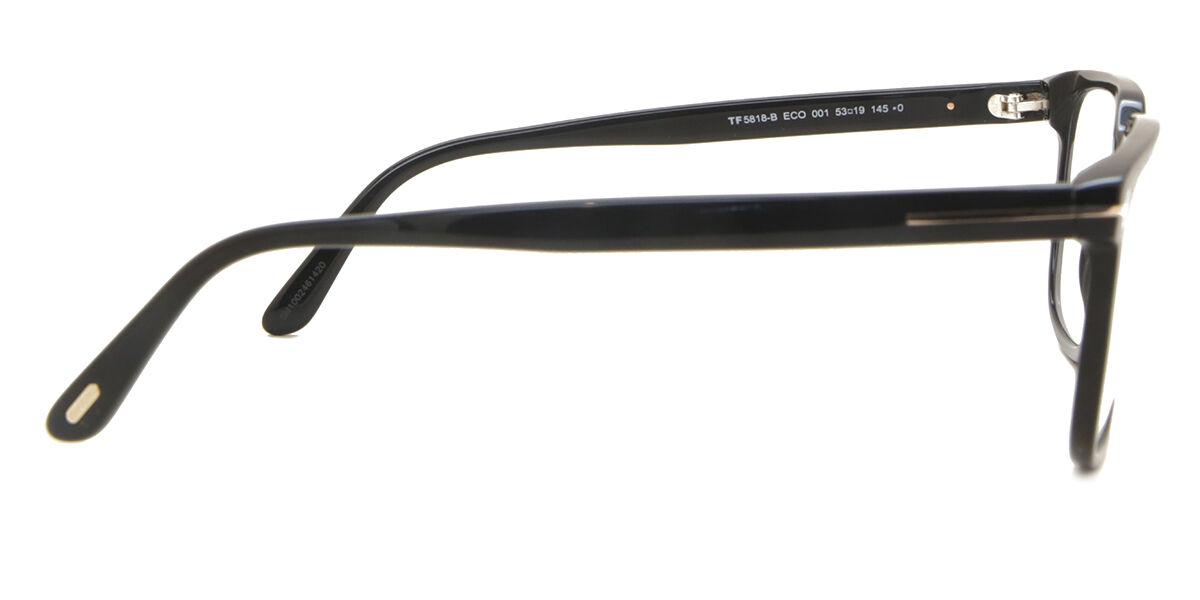 Tom Ford FT5818-B 001 Blue-Light Block Square Black Eyeglasses